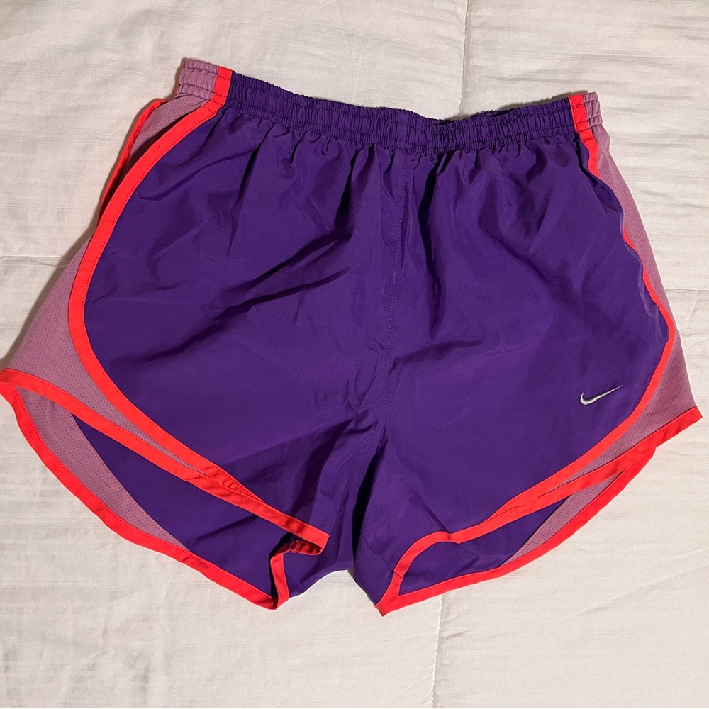 Nike Women's Athletic Shorts in Purple and Pink